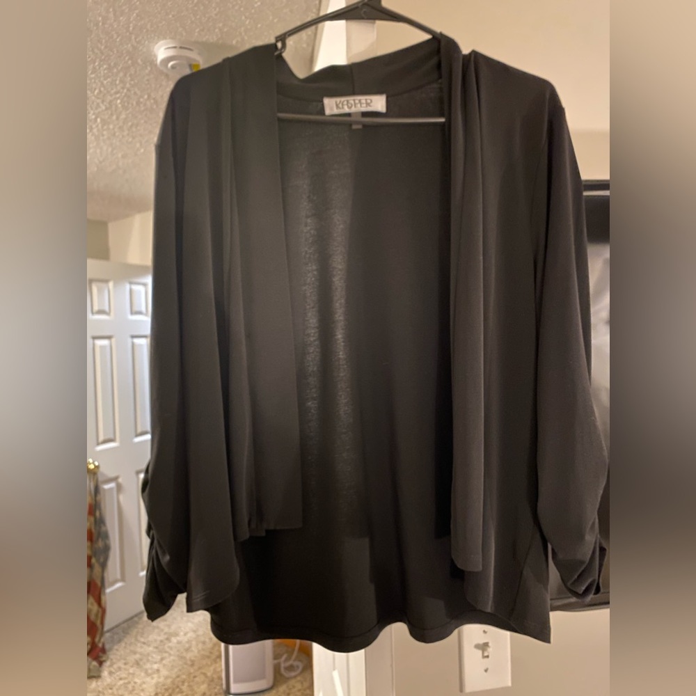 Black lightweight cardigan